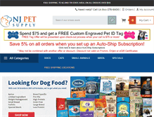 Tablet Screenshot of njpetsupply.com